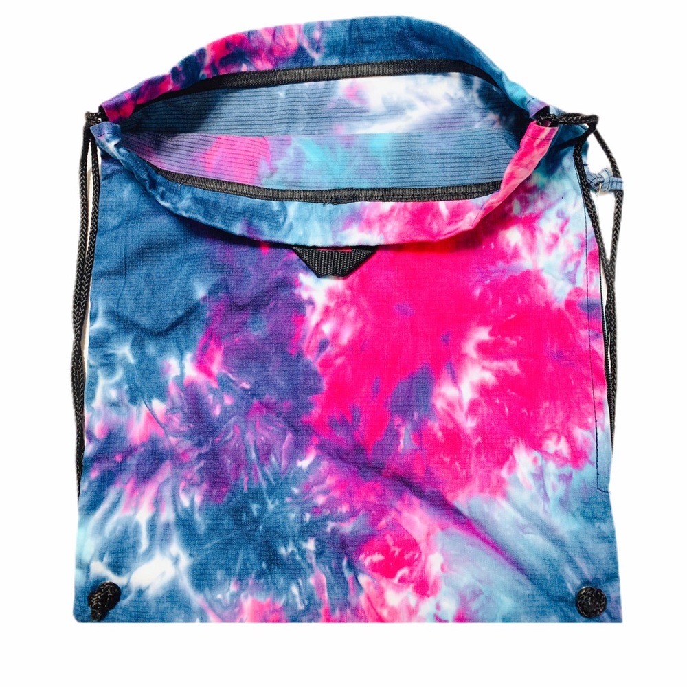 Tie-Dye Printed Drawstring Backpack Infinity Logo - Picture 5 of 5